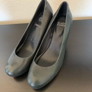 Eileen Fisher Dark Teal Heels